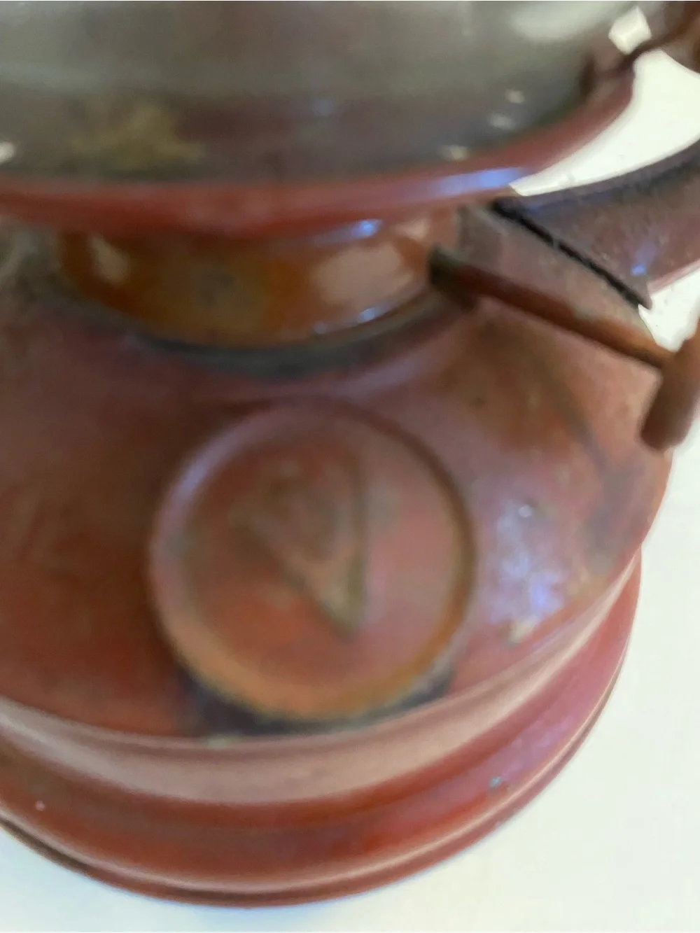 Vintage WangGuang Red American Camping Kerosene Lamp 12